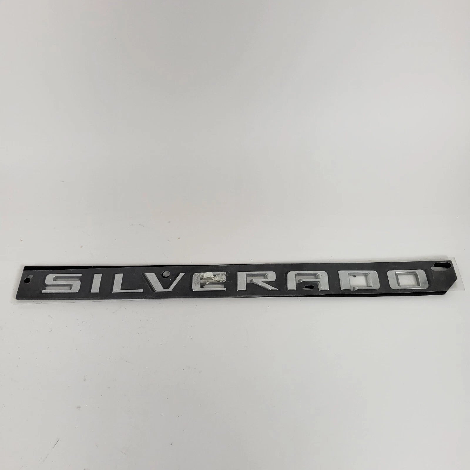 Chrome Gloss Silver Nameplate Door Letter Emblem for Silverado (2007–2018)