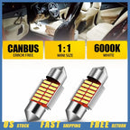 2X AUXITO 31MM DE3175 DE3022 LED Map Dome Light Bulb 6000K for Car