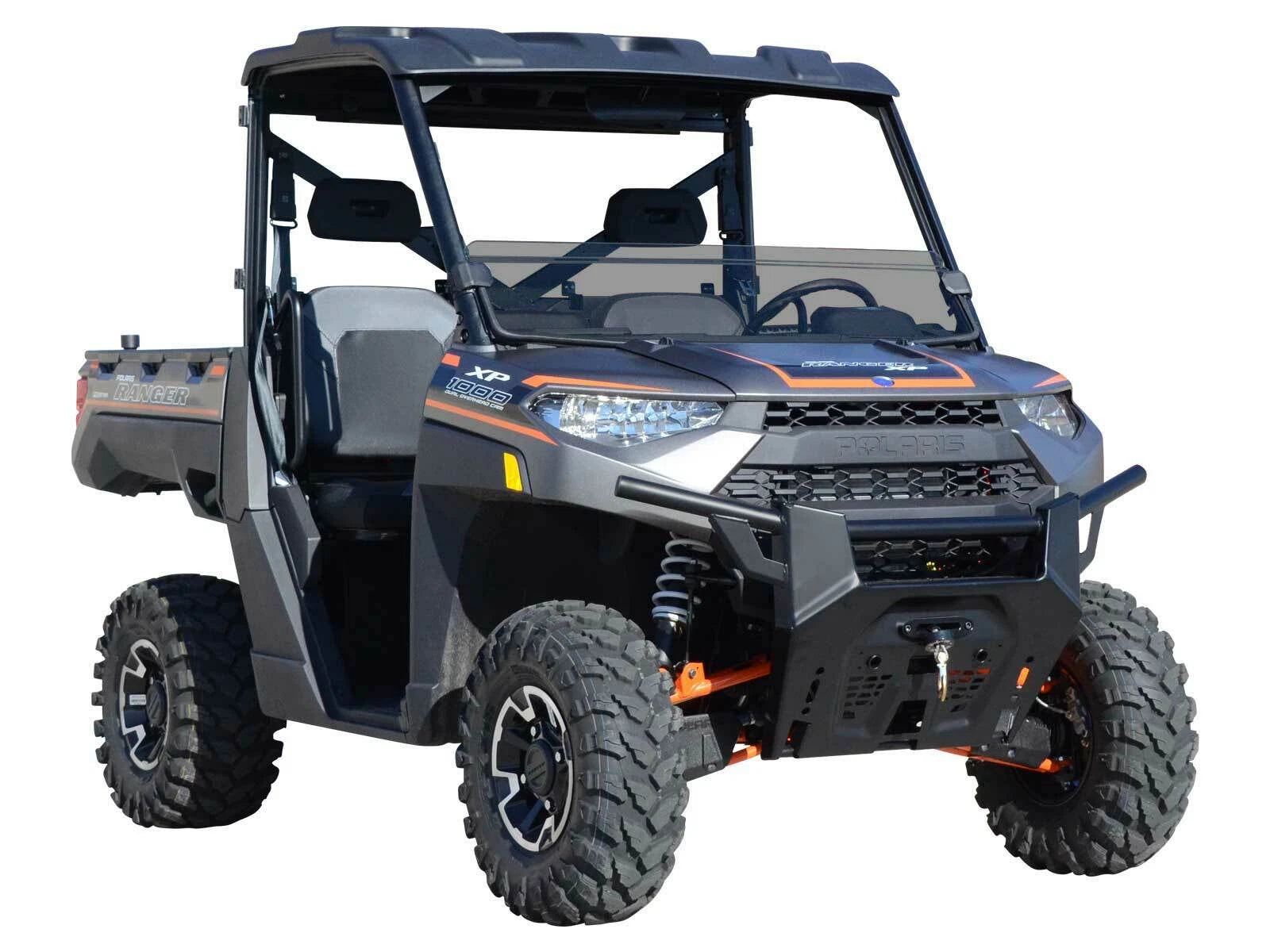 Dark Tinted Half Windshield for Polaris Ranger XP 900 / Crew (2013–2023)