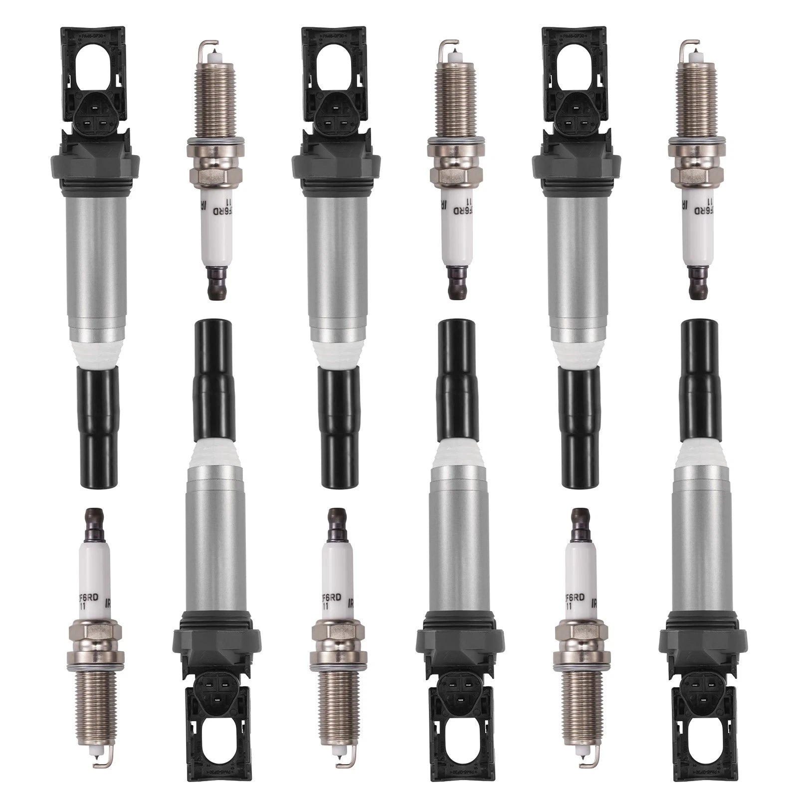 Set of 6 Ignition Spark Plugs for BMW 128i 325xi 328i 330i 330xi X5 Z4 (2008–2013) UF592