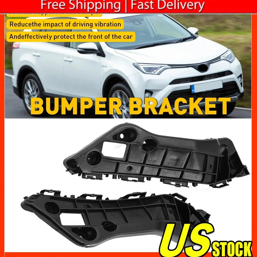 Set of 2 Front Bumper Brackets for Toyota RAV4 (2016â2018)