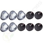 5x Smoke Cab Marker Covers + Round Base for Chevrolet (1973–1991)