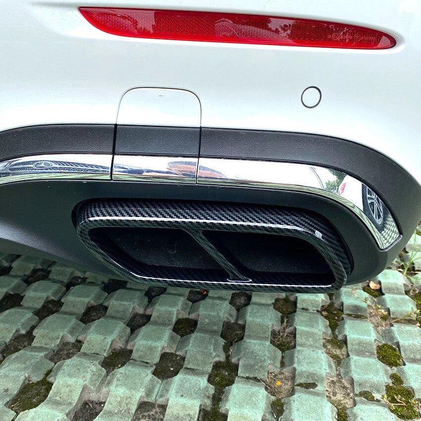 Carbon Look Exhaust Tip Cover for Mercedes-Benz C-Class W206 AMG-Line (2022–2025)