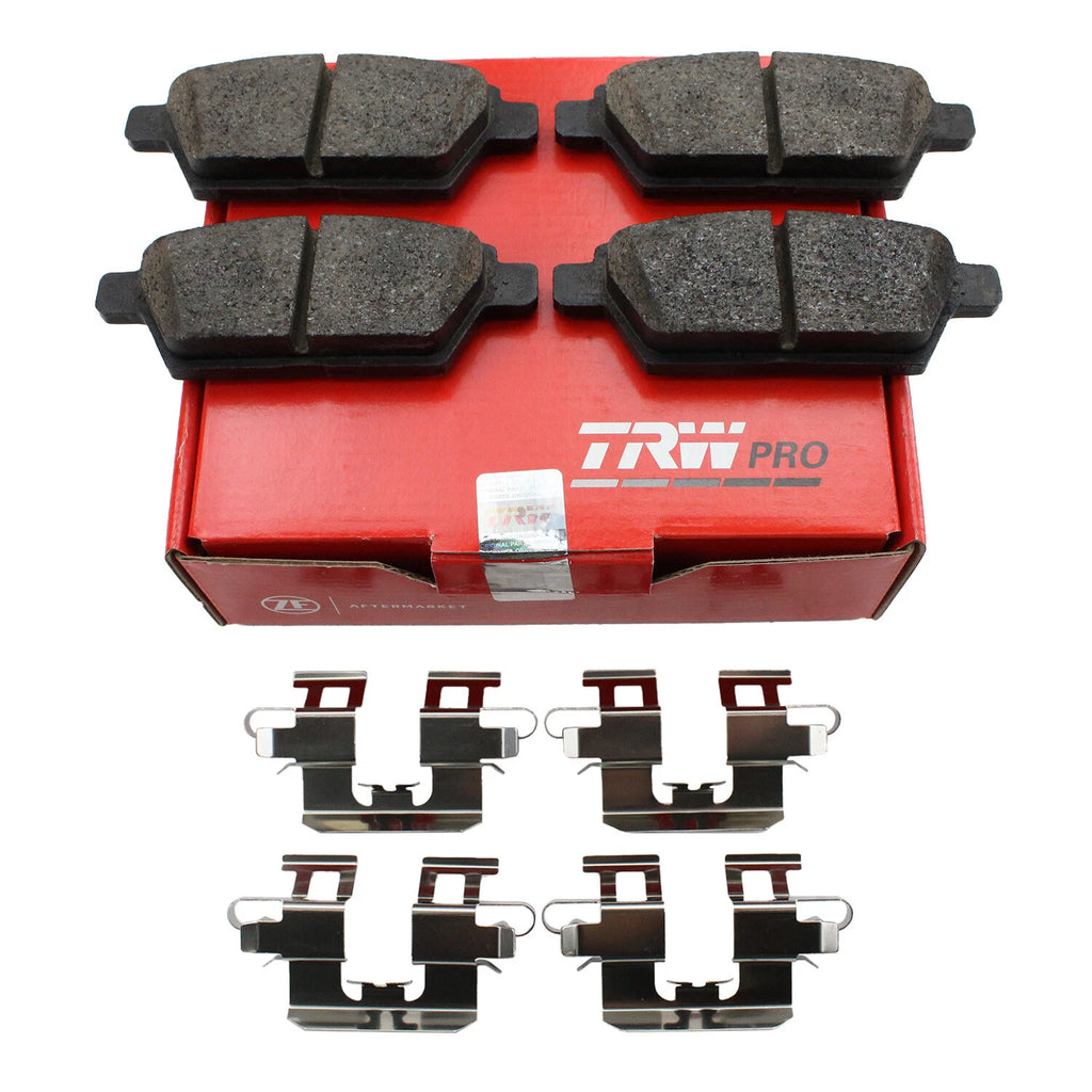 Set of 4 TRW Pro Rear Ceramic Brake Pads for Ford Fusion MKZ Zephyr (2006–2012)