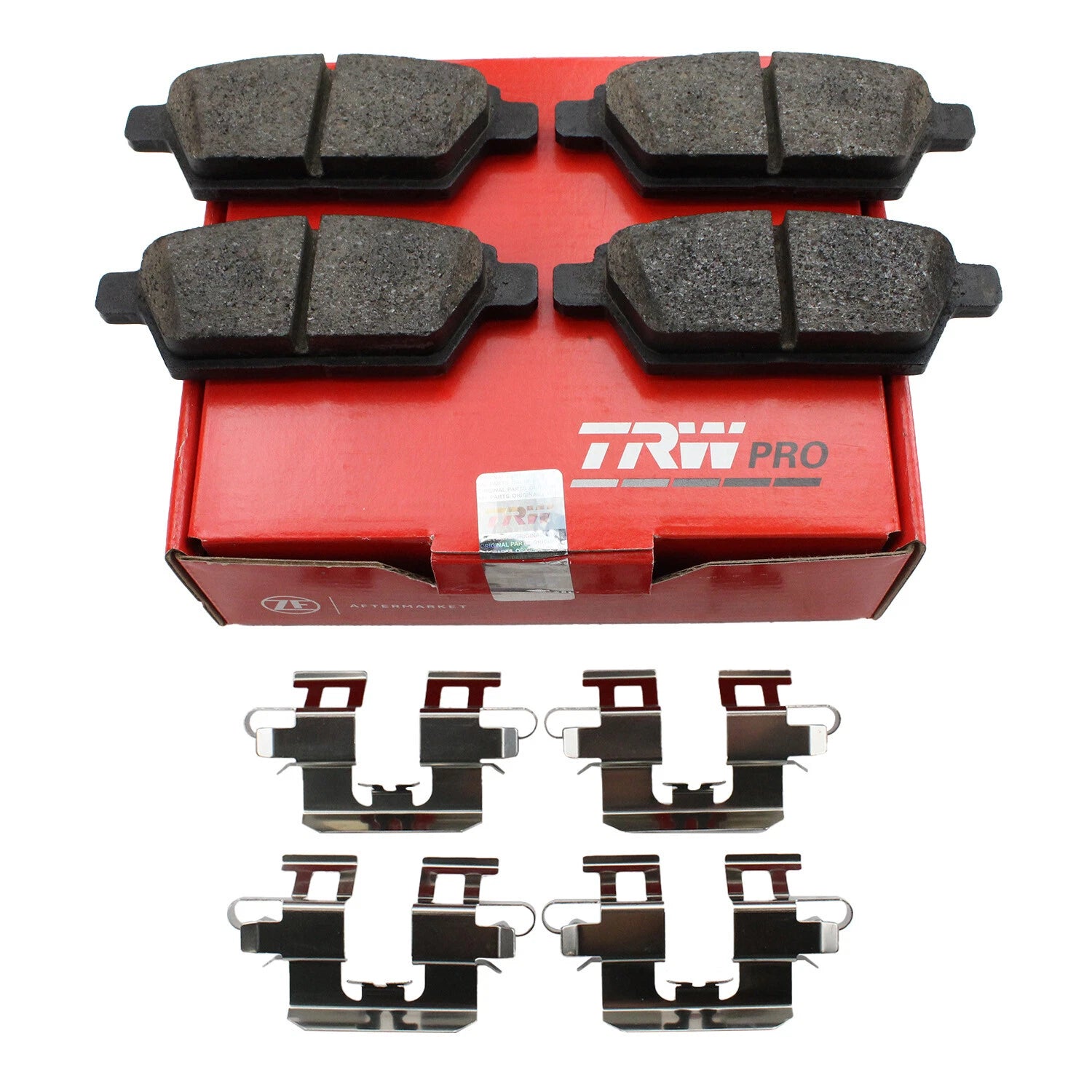 Set of 4 TRW Pro Rear Ceramic Brake Pads for Ford Fusion MKZ Zephyr (2006–2012)