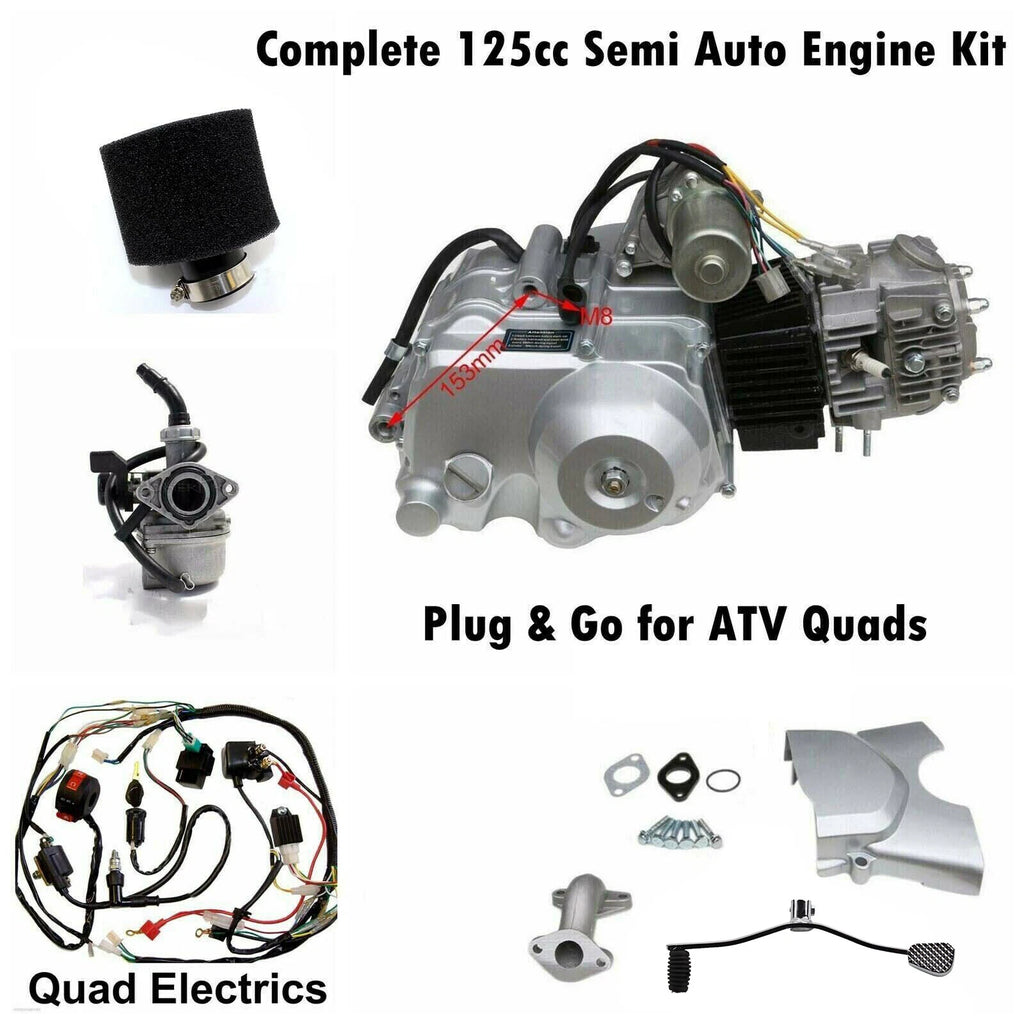 4 Stroke 125CC Semi Auto Engine Motor with Reverse for ATV Quad
