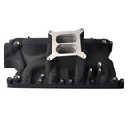 Dual Plane Satin Aluminum Intake Manifold for SBF 260 289 302 (1962–1995)