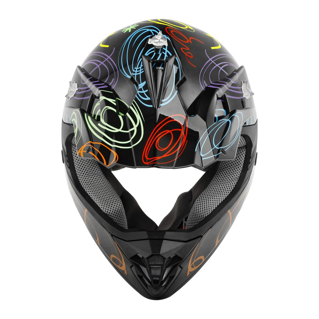 Youth ATV Helmet for Kids Motocross Dirt Bike Off Road (S/M/L/XL) DOT