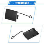 Tow Hook Eye Hole Cover Cap for Mercedes-Benz E 500 (2003–2009) Black