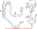 Secondary Air Injection Pump Hose for BMW (2000–2006) 11721435456