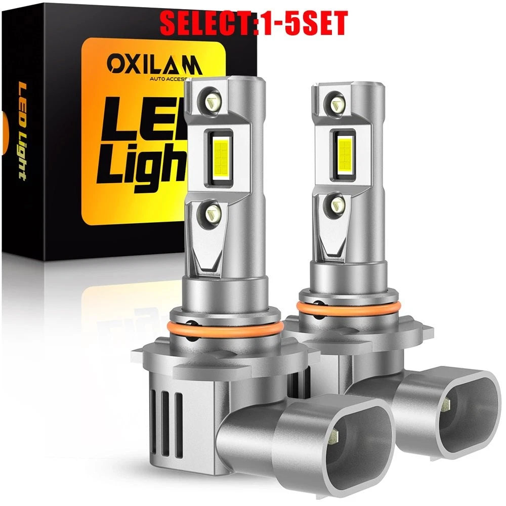 2X OXILAM Q36 Series 9006 HB4 LED Headlight Bulbs 100W 20000LM for