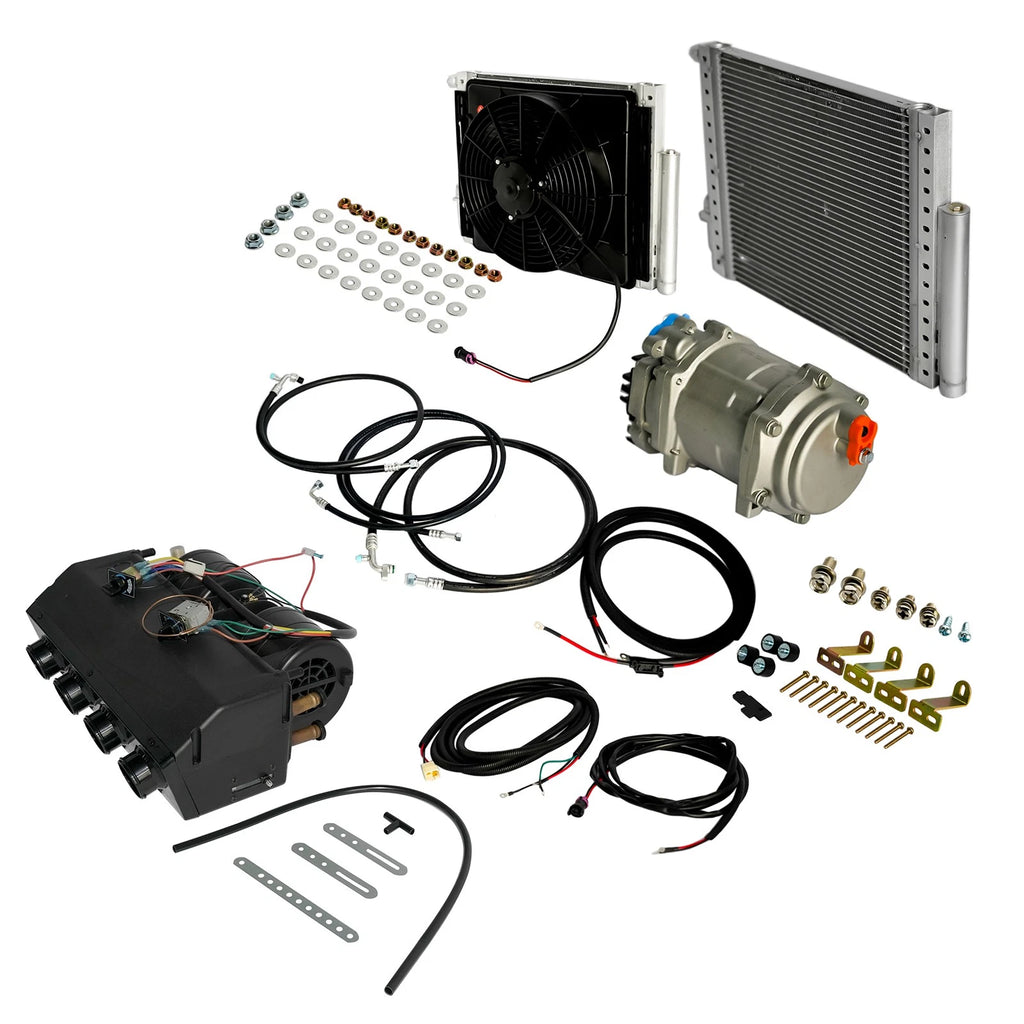 12V Underdash Electric A/C Compressor Kit for