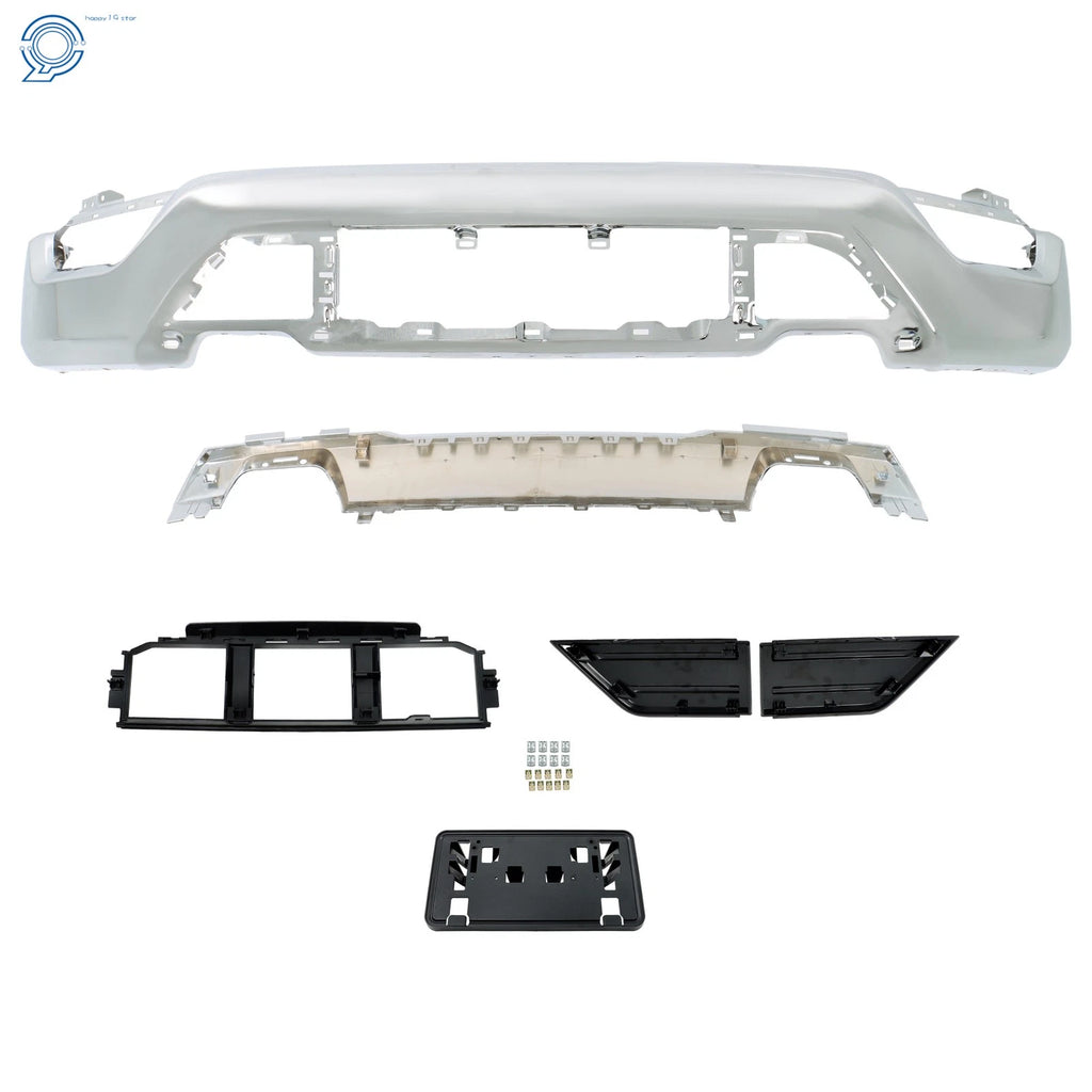 Set of 6 Chrome Front Bumper Face Bars for Ford F150 (2021–2023)