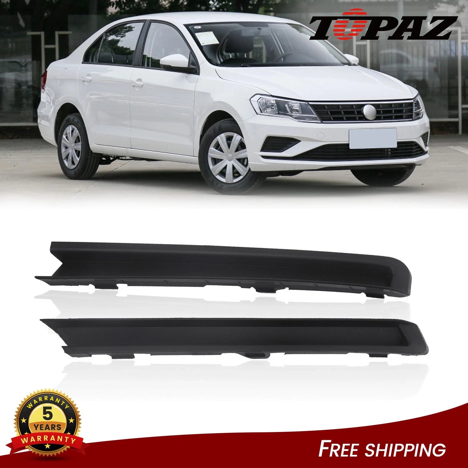 Set of 2 Front Bumper Trim for VW Jetta (2015–2018)