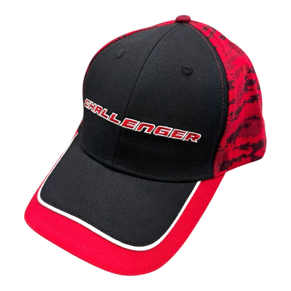 Digital Camo Cap Black Red for Dodge Challenger (2008–2023)