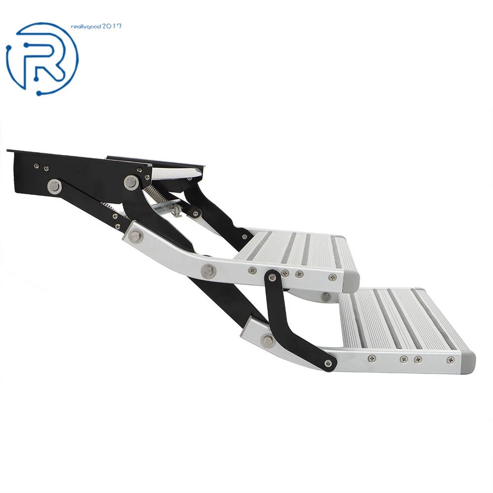 2X Retractable Anti-Slip Steps for RV Camper