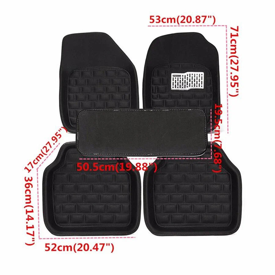 5PCS All Weather Rubber Car Floor Mats  (No Year Specified)