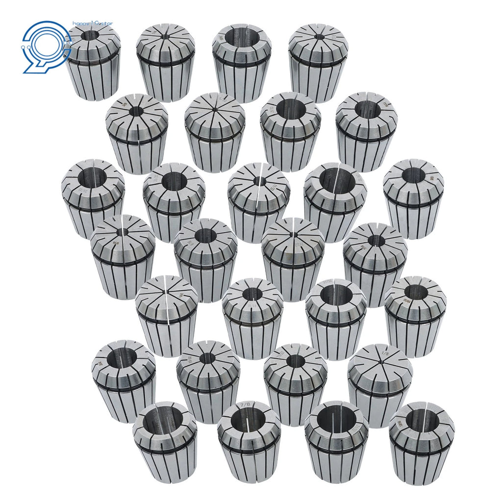 29PC Collet Set for CNC Milling Lathe (1/8"-1")