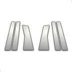 6Pc Chrome Pillar Post Covers for Acura MDX (2007–2013)