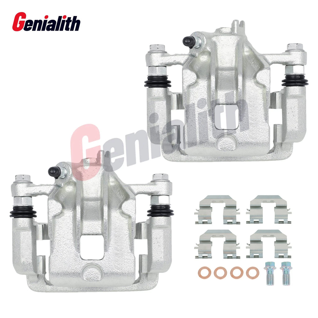 2X Rear Brake Caliper w/Bracket for Kia Soul (2010–2013) 19B6283 19B6282
