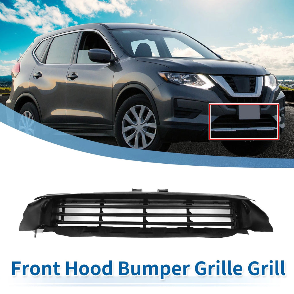Front Air Shutter Assembly Bumper Grille for Nissan Rogue (2014–2020) No.214214BC0A