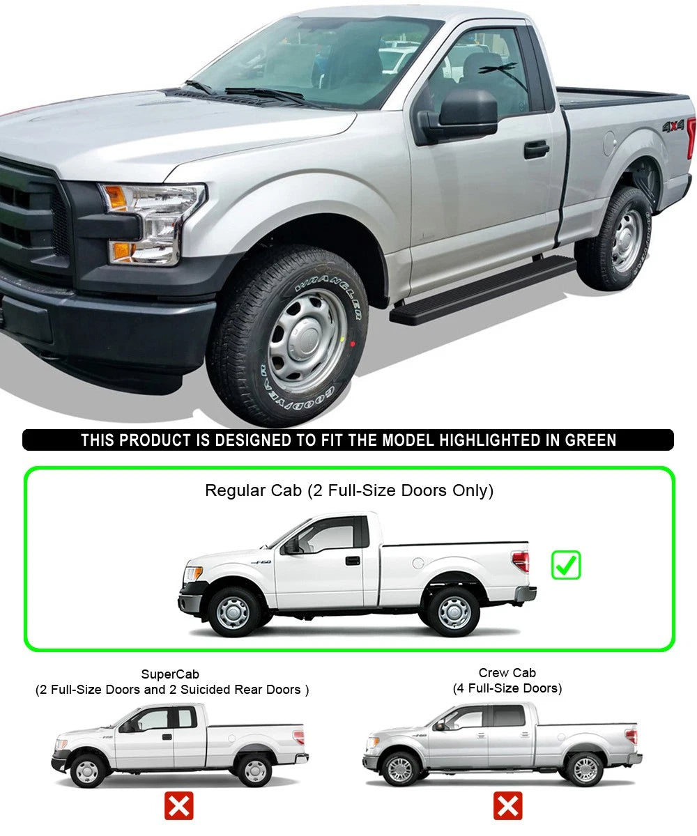 iBoard Stainless Steel Running Boards for Ford F150 (2009-2014)