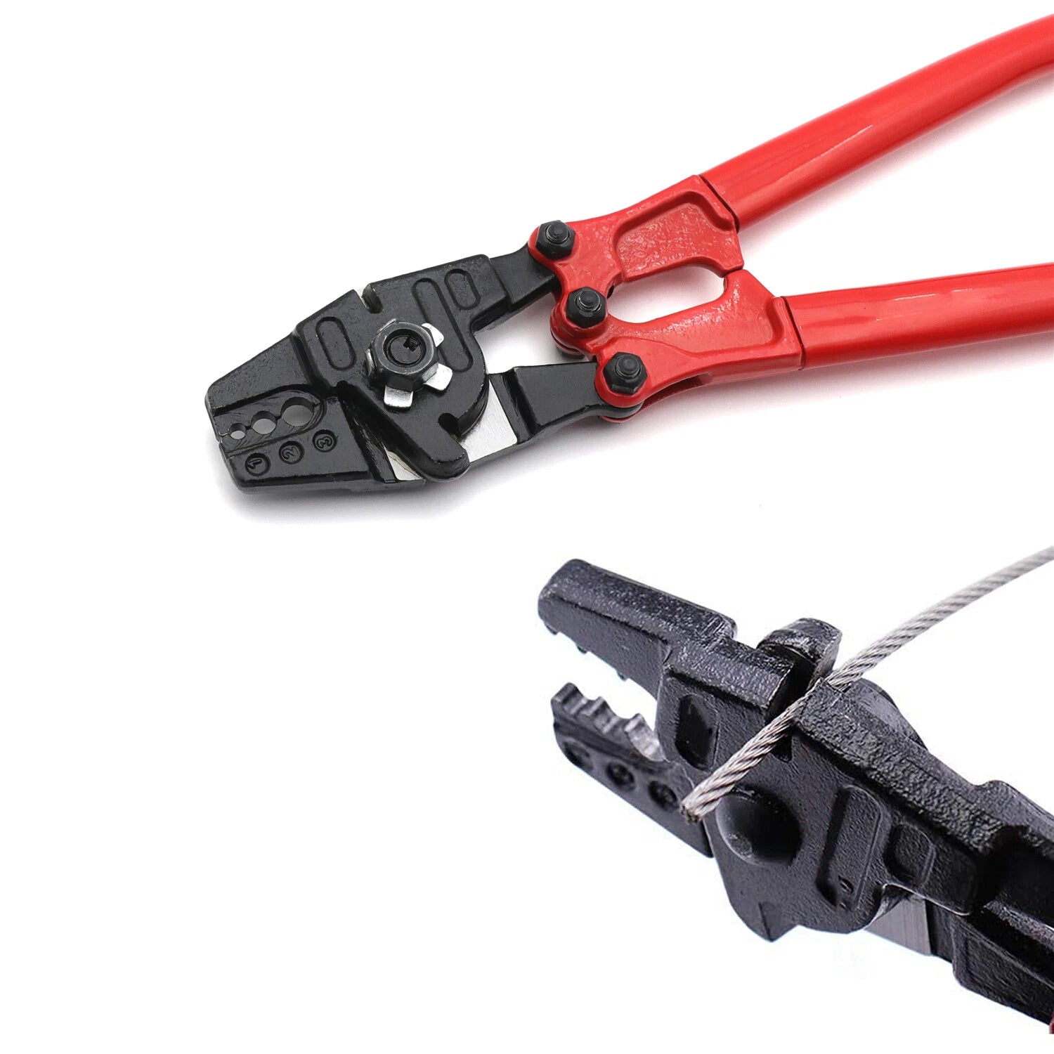 Wire Rope Crimping Tool 14" for Copper Aluminum 1/16" 3/32" 1/8"