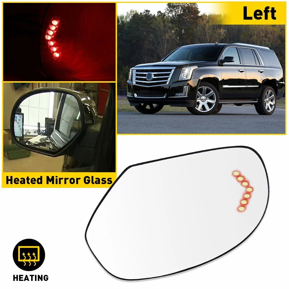 Heated Driver Side Mirror Glass for Cadillac Escalade (2002–2023)