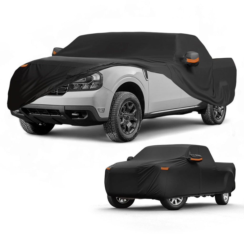 Waterproof Car Cover for Ford Maverick (190T-PU, Black)