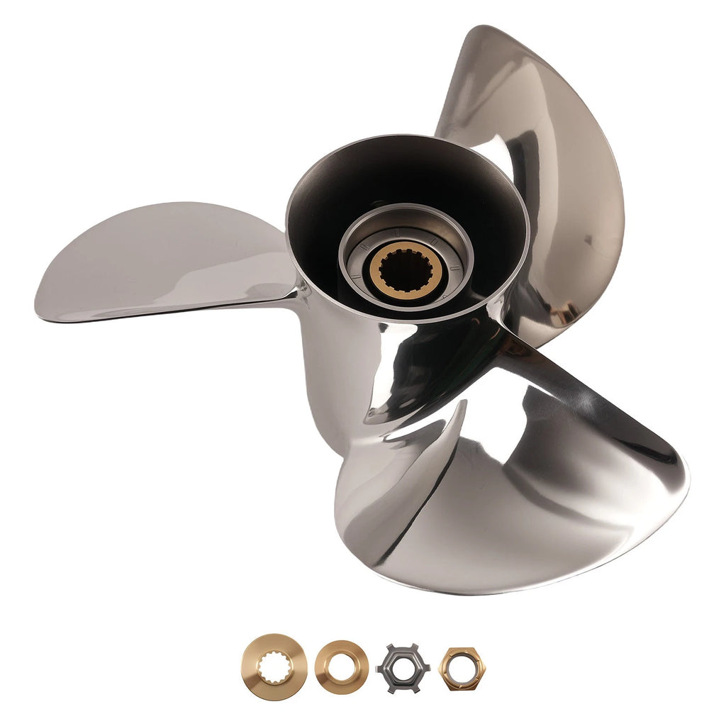 3 Blade Propeller for Mercury 75 90 115HP 4 Stroke Outboard (13x19)
