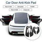 Car Door Anti Kick Pad Sticker Protector for Honda Fit (2008-2013) Black 1 Set