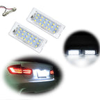 White LED License Plate Lights for BMW X3 E83, X5 E53