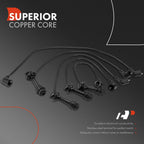 5x Spark Plug Wire Sets for Toyota Corolla and Geo Prizm (1990–1992)