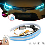 RGB LED Remote Control Sequential Turn Signal Headlights for Audi A4 (2016–2024)