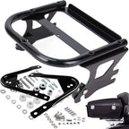 Detachable Two Up Tour Pack Mount Rack for Harley (1997–2008) w/ Docking Kit