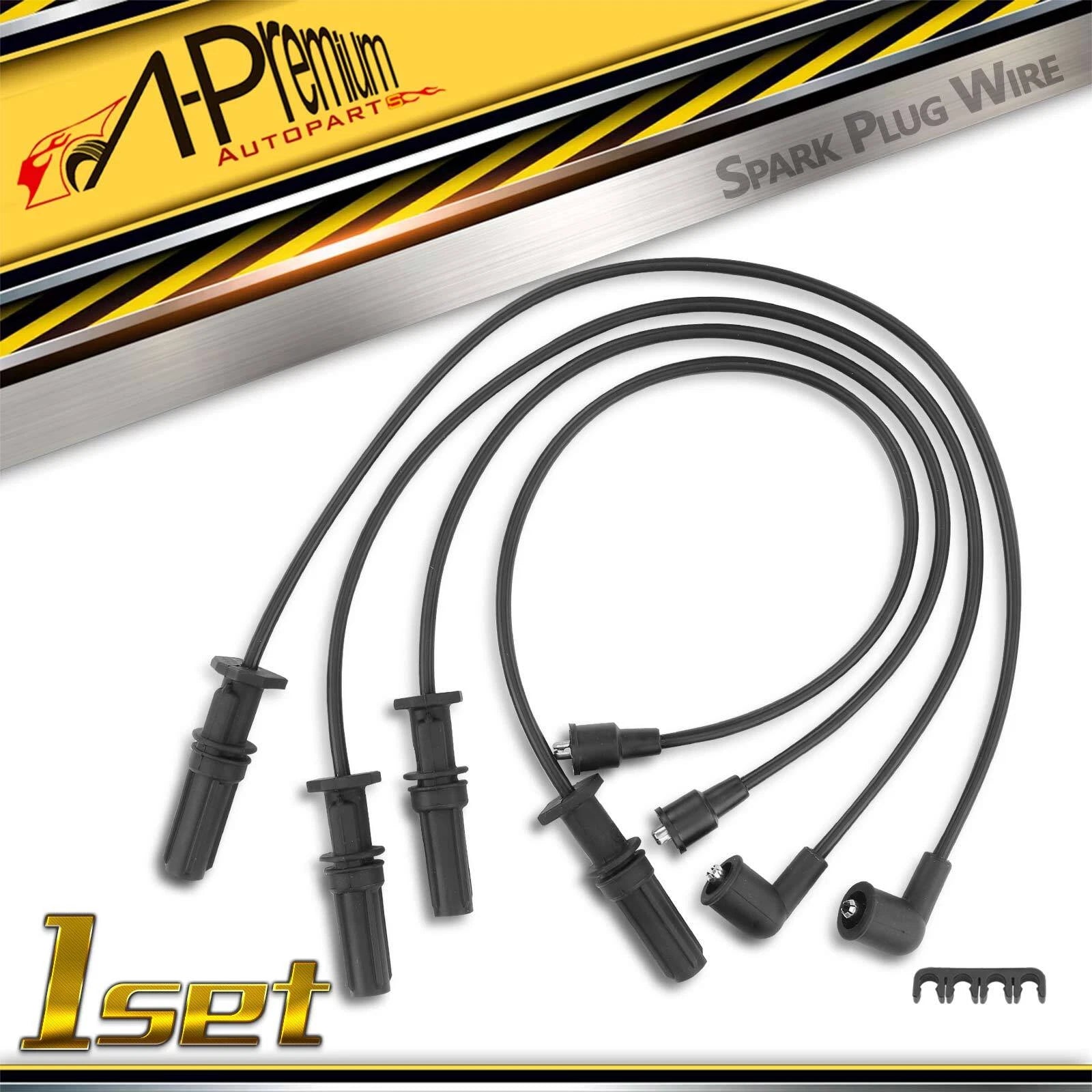 Set of 4 Spark Plug Wire Set for Subaru Impreza Legacy (1996–1998)