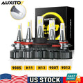 Set of 4 AUXITO H4 H11 9012 9006 H7 H13 9007 LED Headlight Bulbs