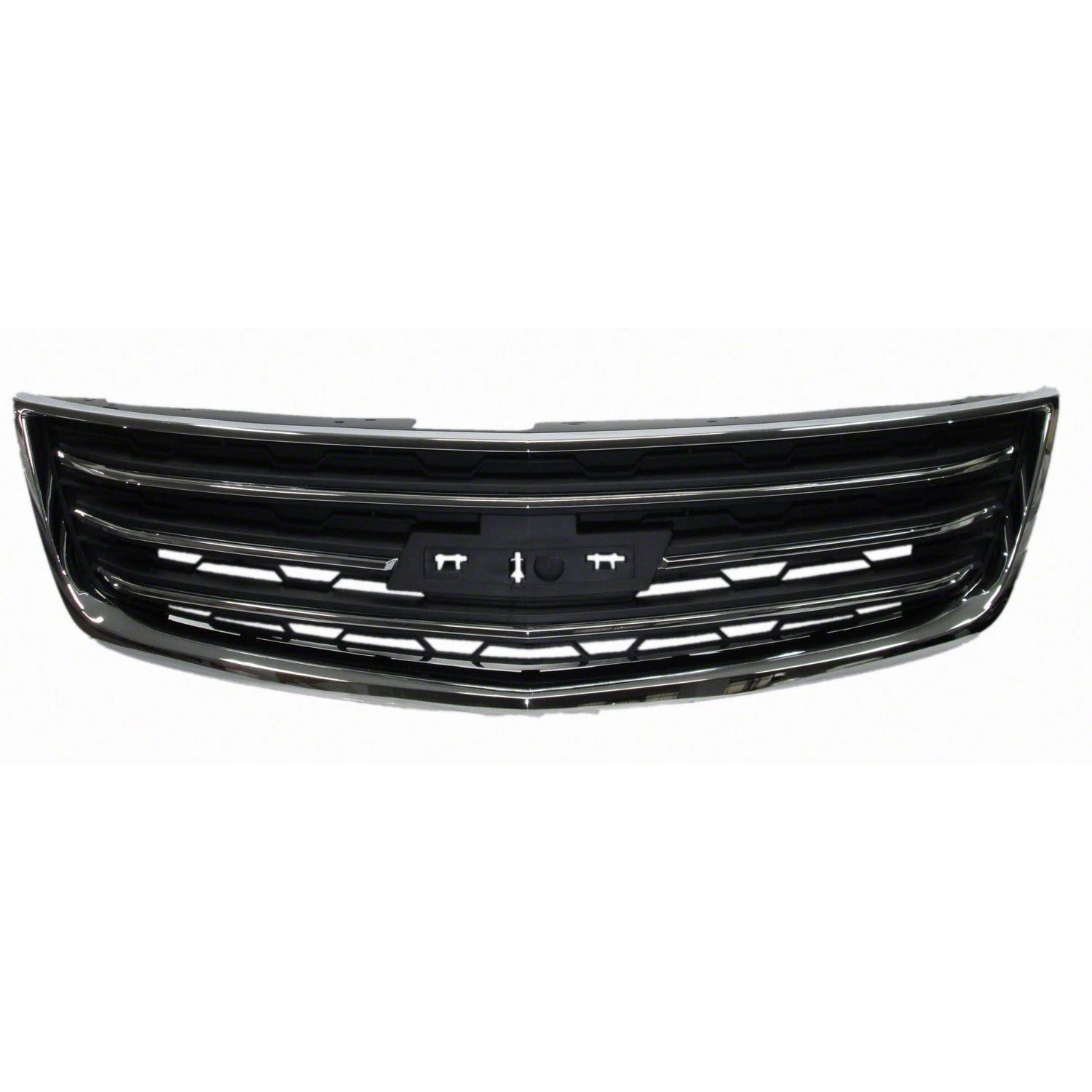 Replacement Gray Chrome Plastic Front Grille For 2013-2017 Chevrolet Traverse