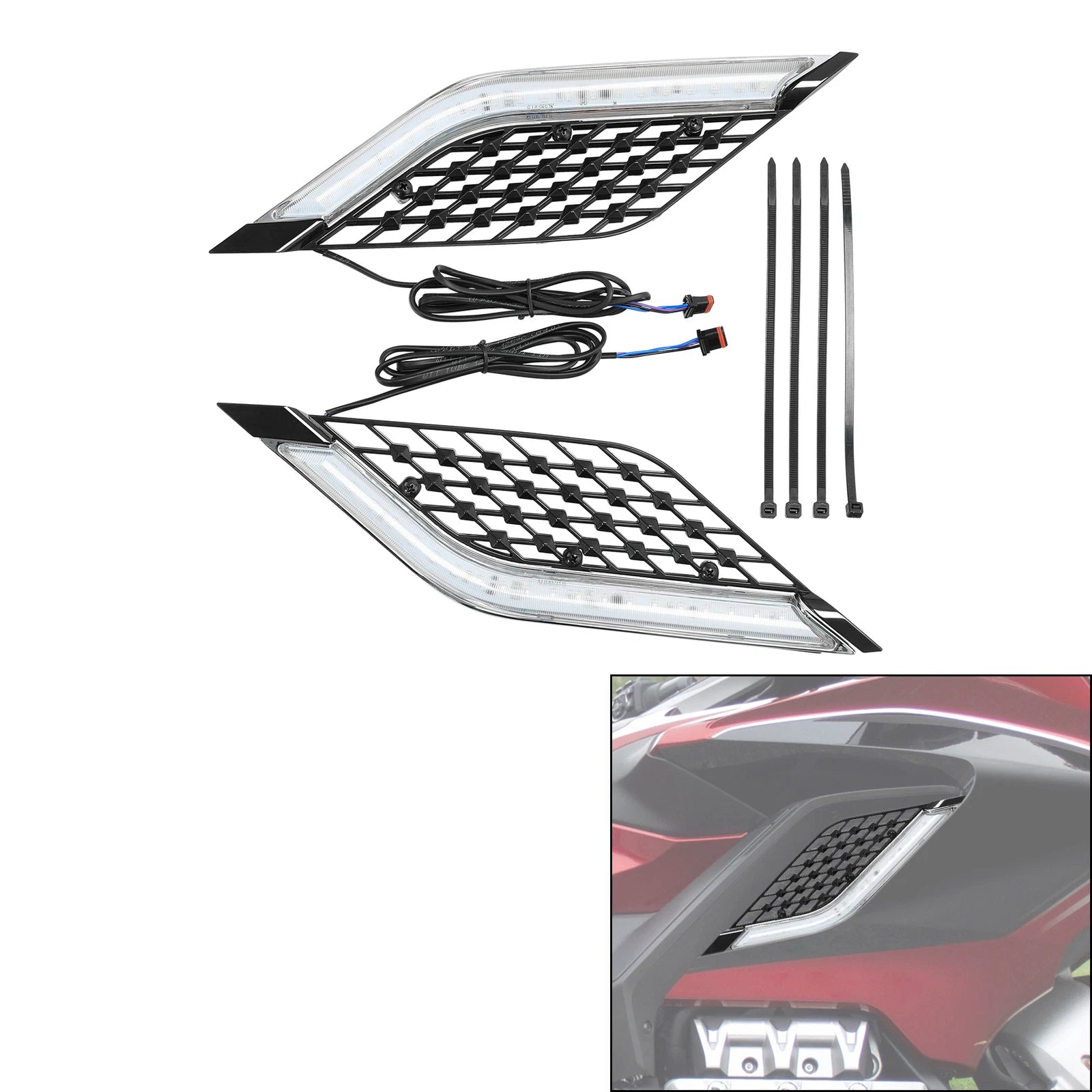 LED Radiator Grill Panels for Honda Gold Wing Tour DCT (2018–2023)