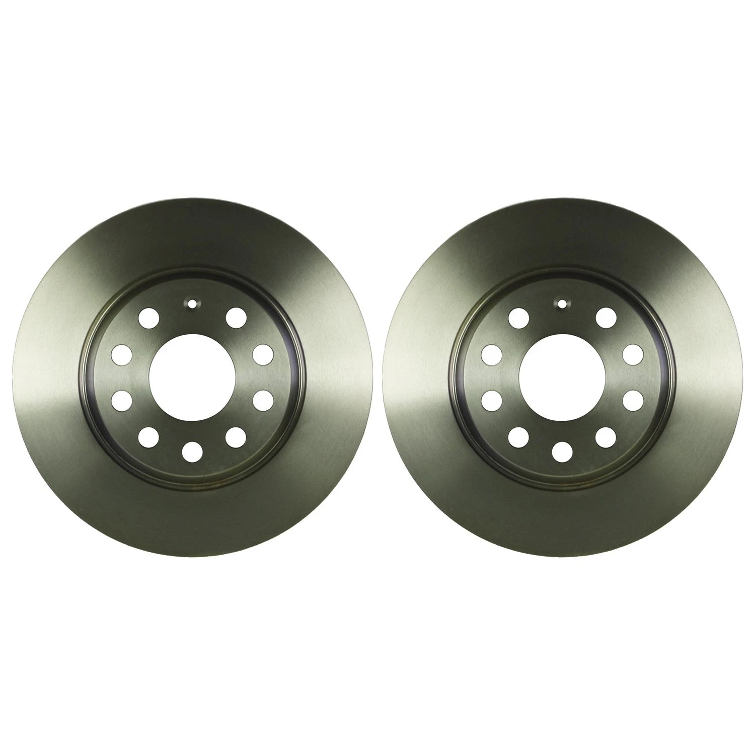 Set of 2 Bosch QuietCast Rear Disc Brake Rotors for Audi A3 Q3 VW CC Eos GTI
