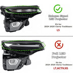 LED Headlights Pair for Chevy Trailblazer LS (2024–2026) w/Halogen Signal & Bulbs