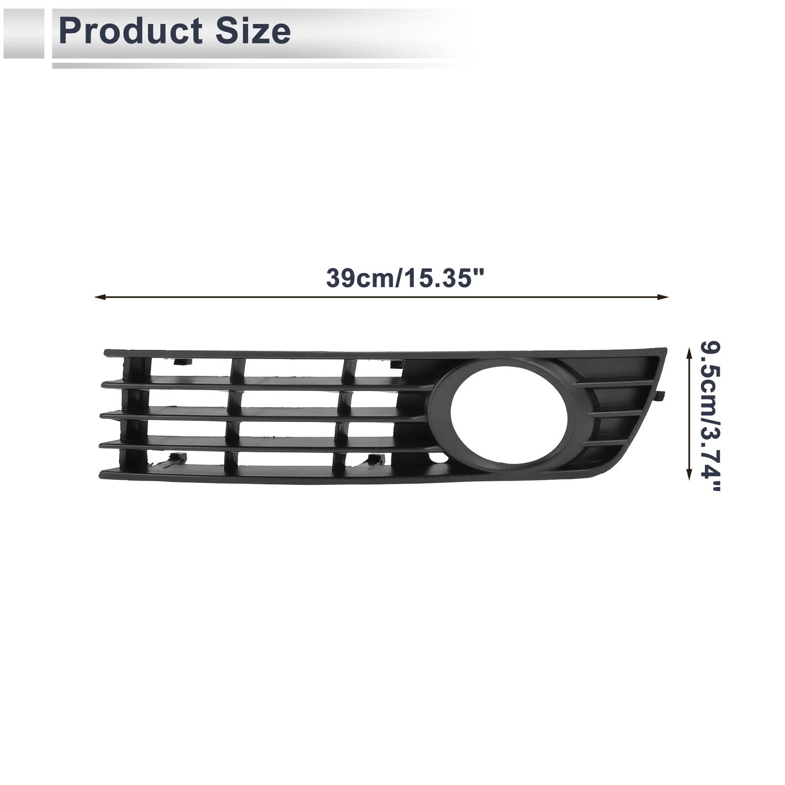 1 Pc Fog Light Grill for Audi A4 Quattro (2002–2005) No. 8E0807681A