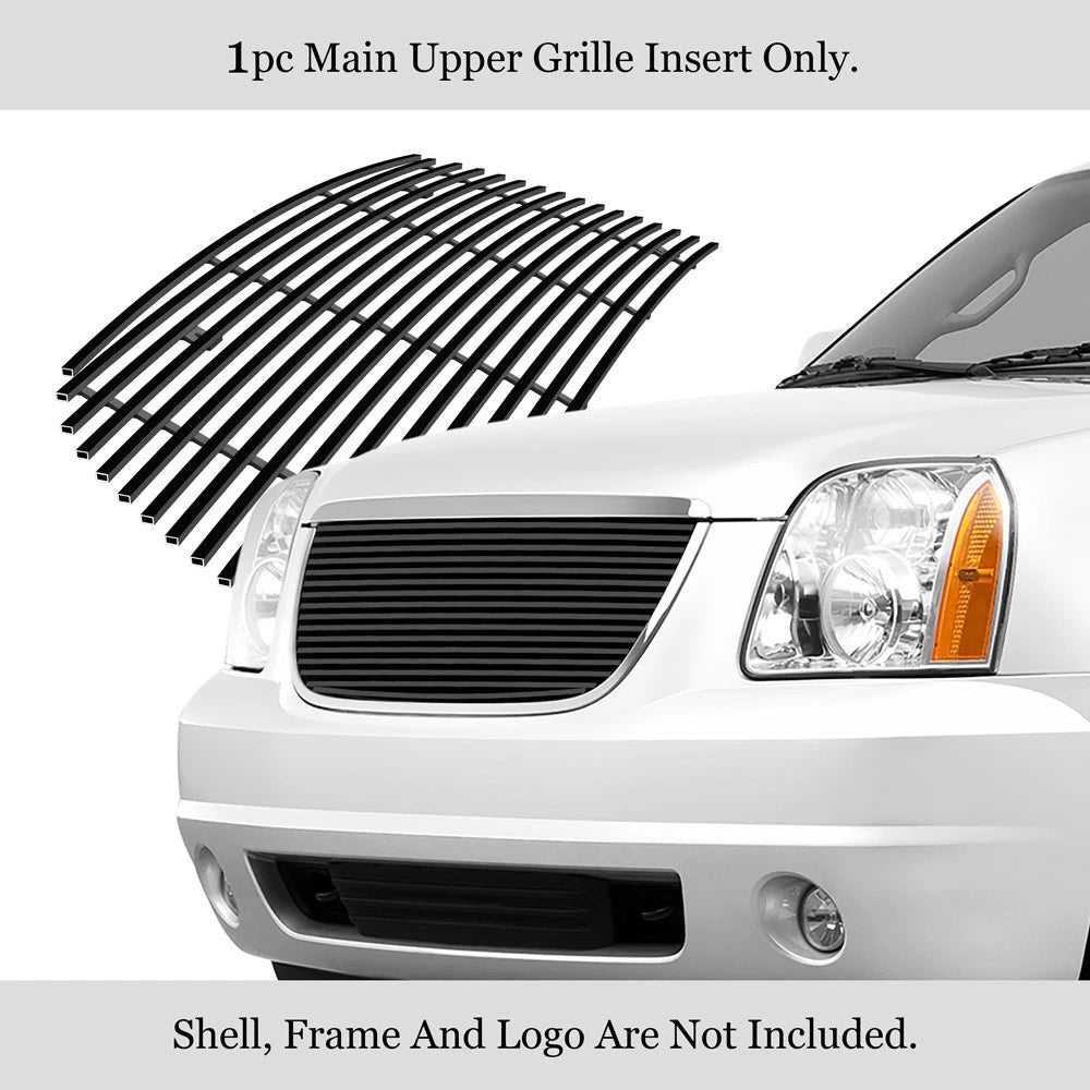 Billet Grille Insert for GMC Yukon (2007-2014) - Black Main Upper