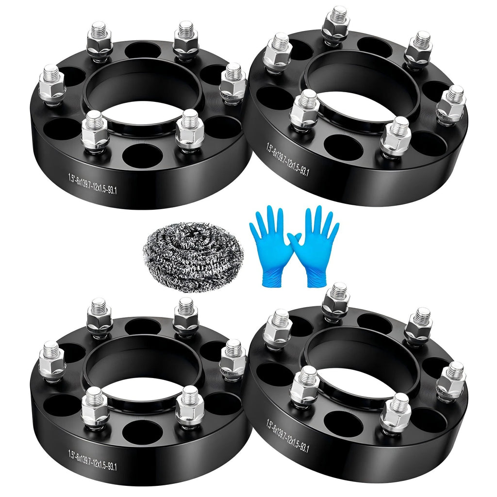 Set of 4 Hub Centric 1.5" Wheel Spacers 6x5.5 for Ford Ranger (2011–2024)