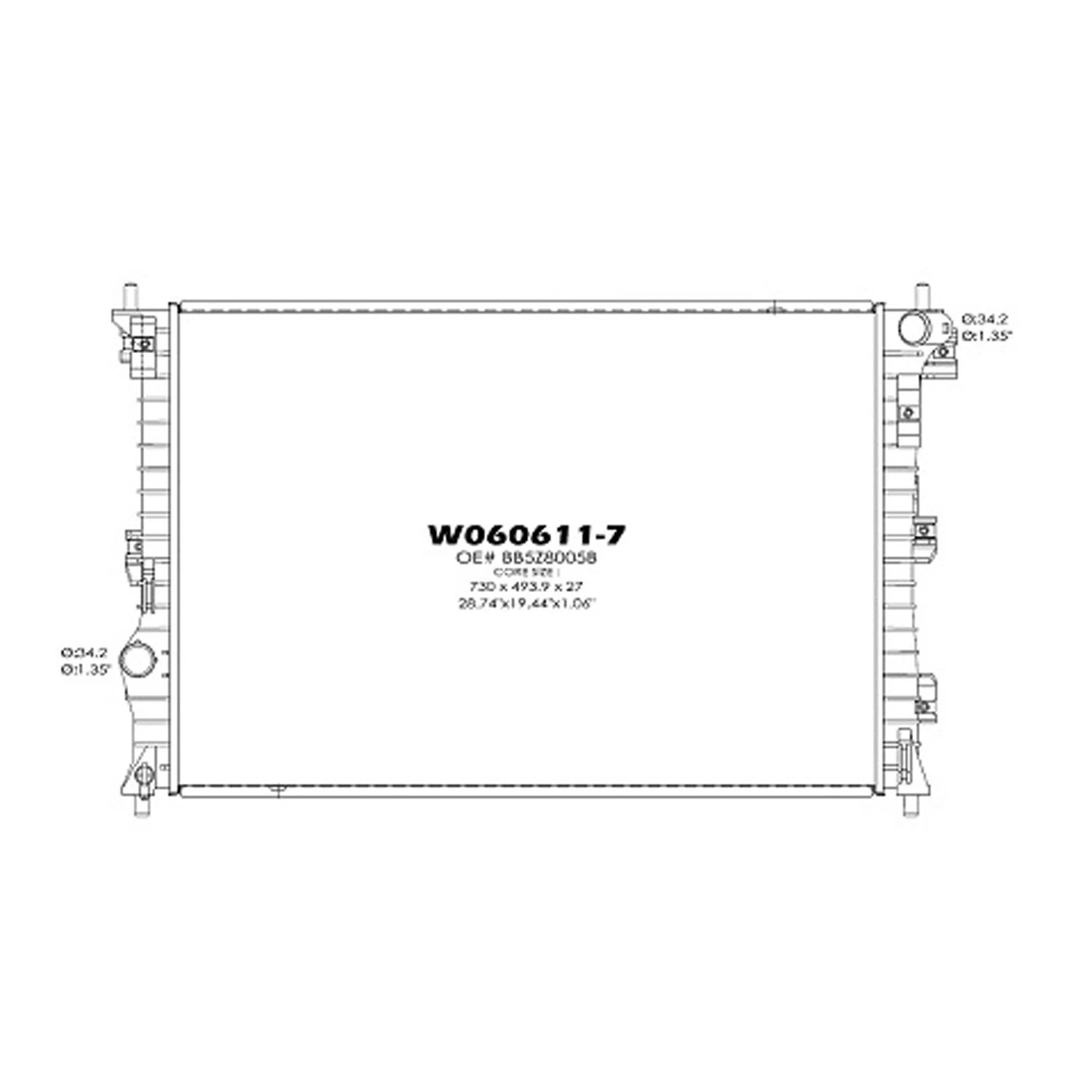 Replacement Plastic/Aluminum Radiator (See compatibility Chart)