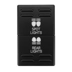 2-Color LED Dual Function Dashboard Control Switch for Mazda BT50 (2011–2020)