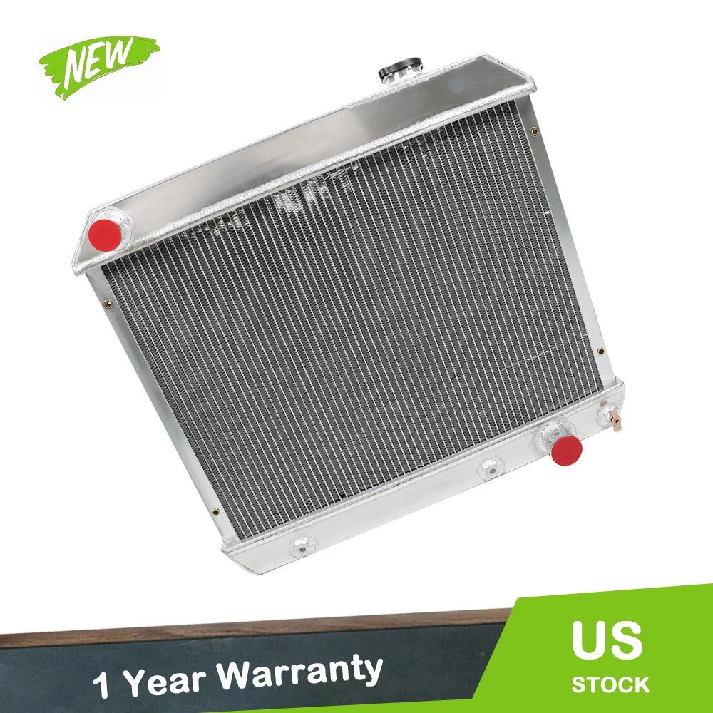 3 Rows Aluminum Radiator for Chevy C10 C20 C30 K10 Pontiac Catalina (1963–1966) CC284