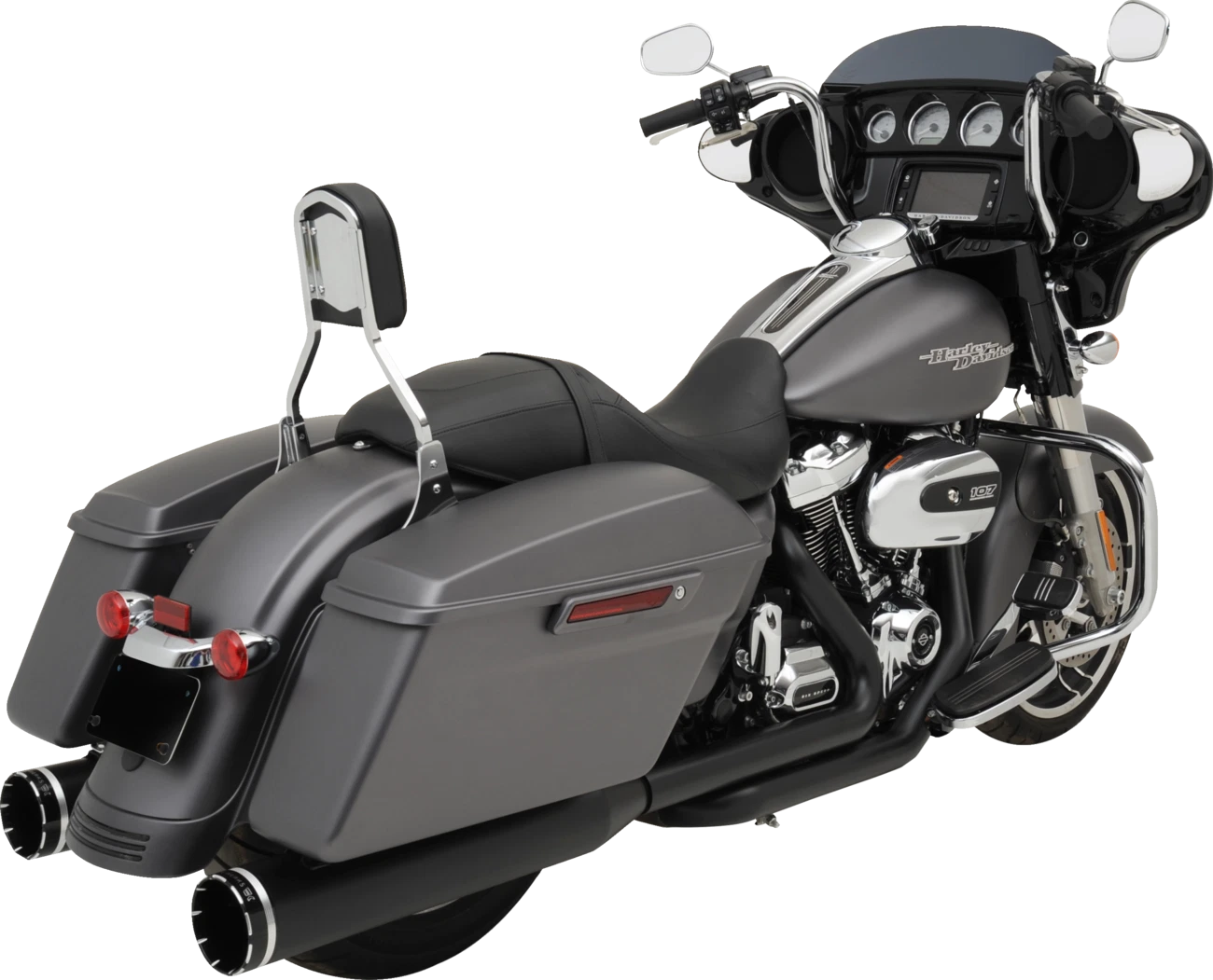 2-into-1-into-2 Dominator-SR Exhaust System for - Black