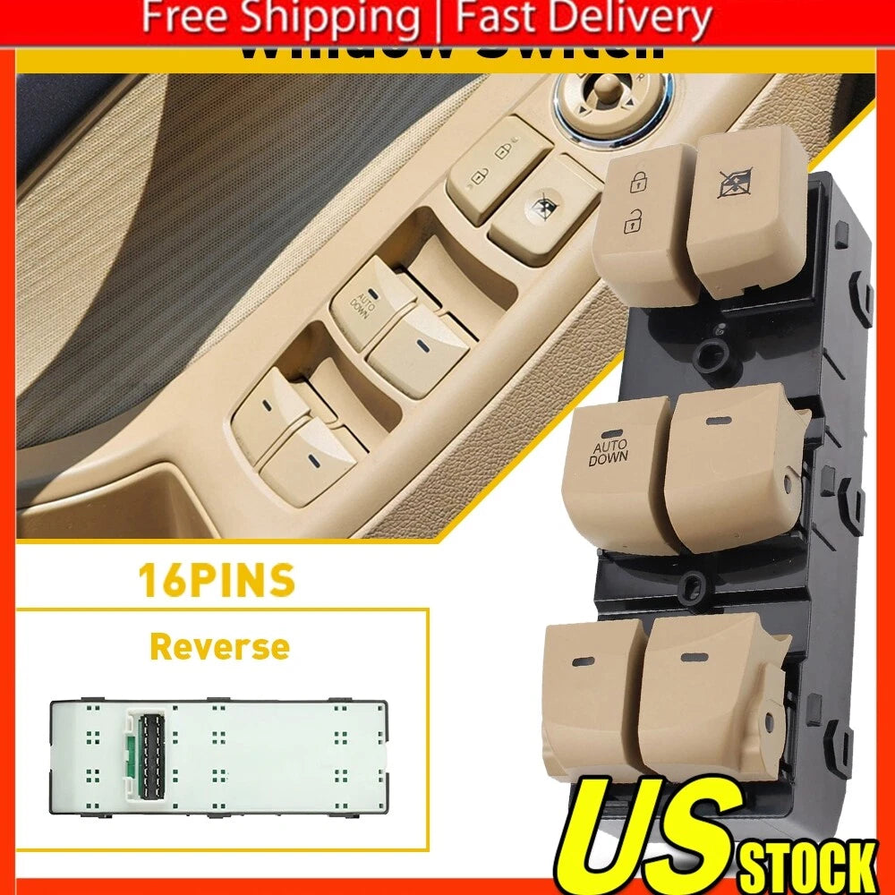 Driver Master Door Window Switch for Hyundai Elantra (2011â2015)