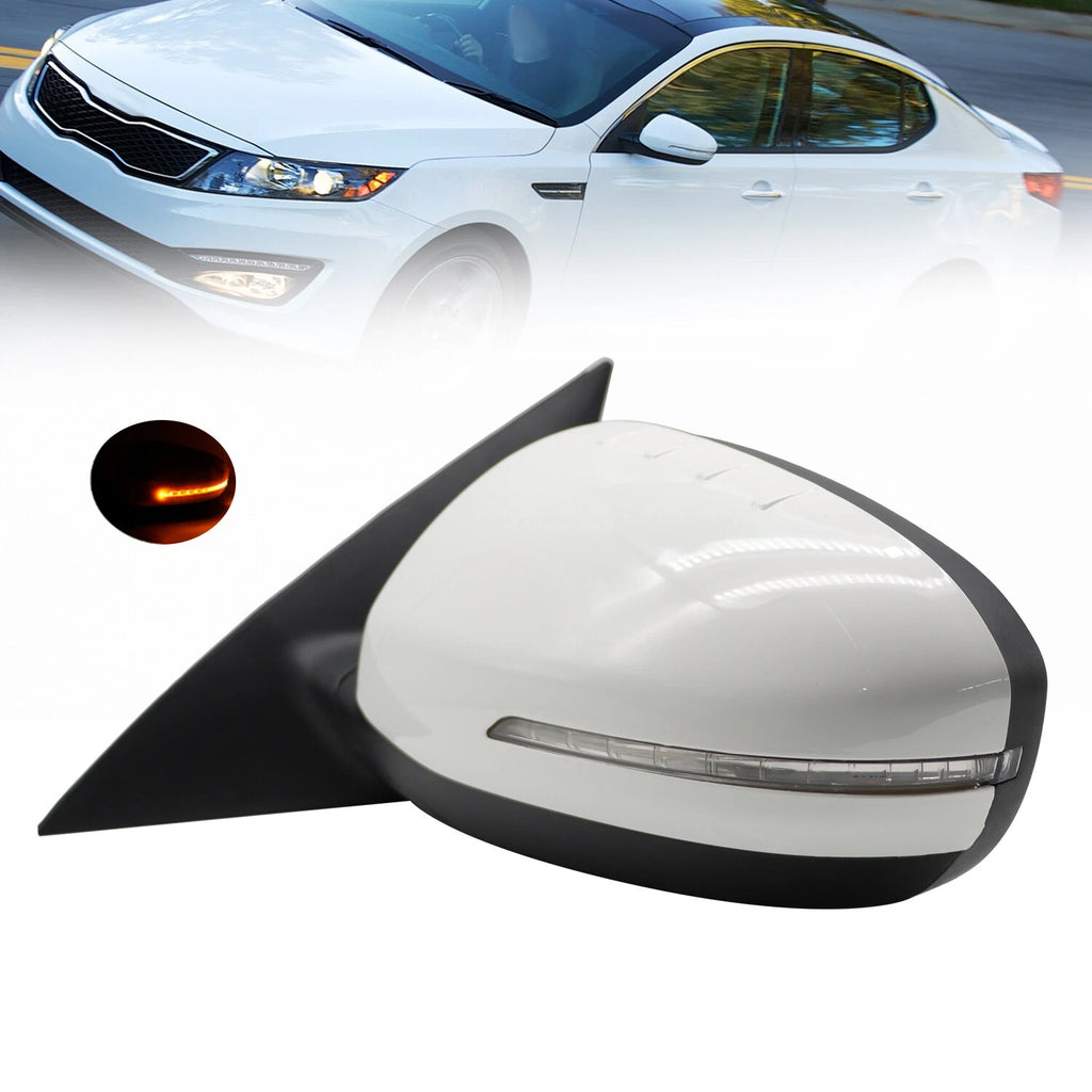 Left Driver Door Side Mirror for Kia Optima (2011–2013) 5 Pin, Turn Signal